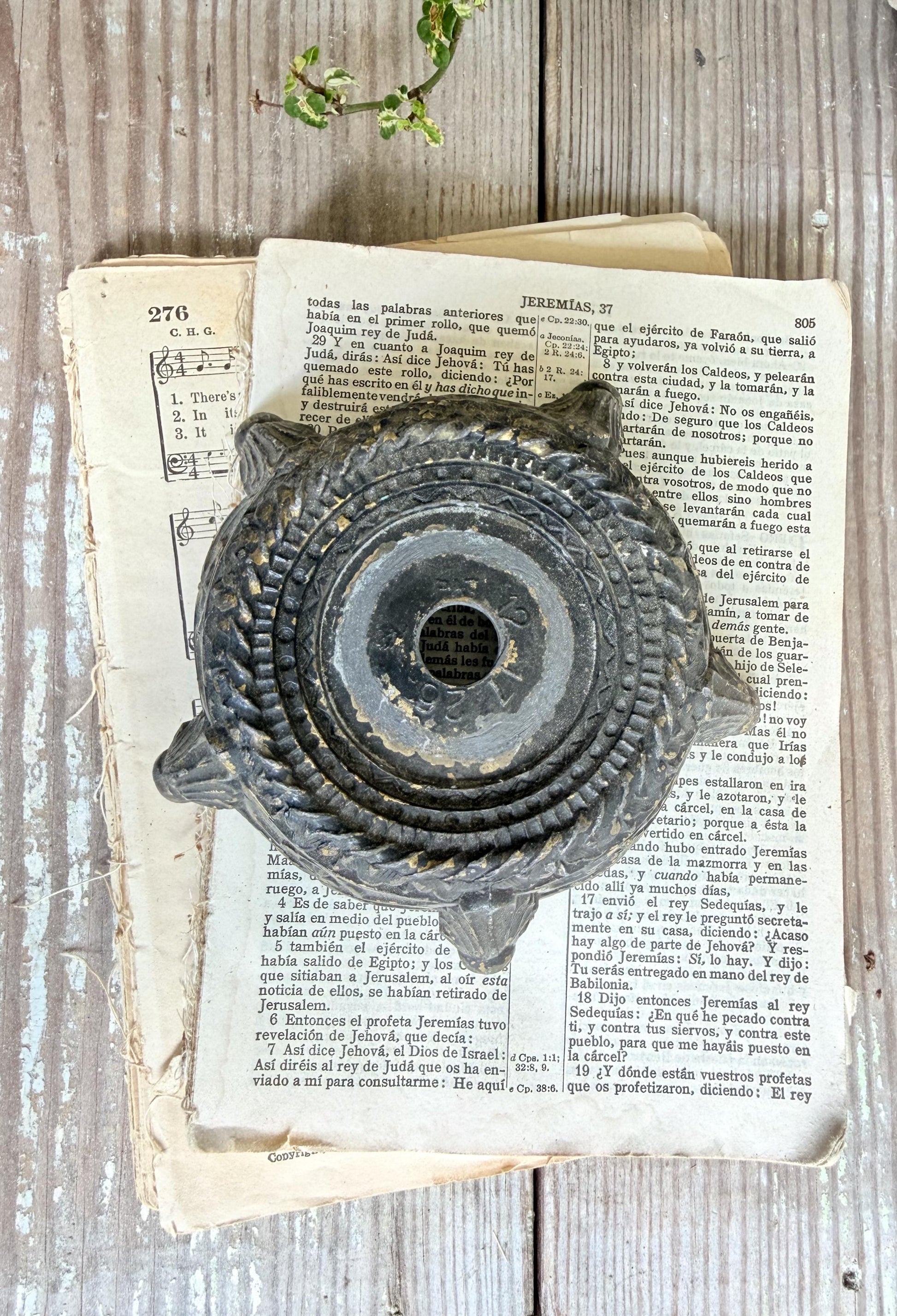 Metal Light Fixture Base Antique Part Architectural Salvage Vintage Farmhouse
