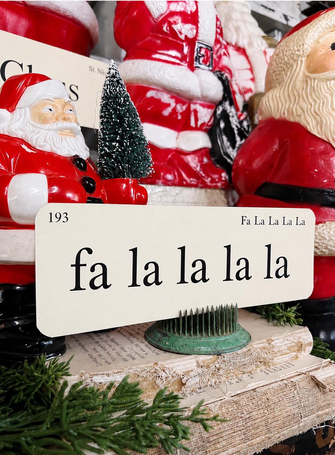Christmas SAYINGS Flash Cards LARGE Vintage Inspired Flashcard Set Of 8 Farmhouse Decor Holiday Primitive Retro Christmas
