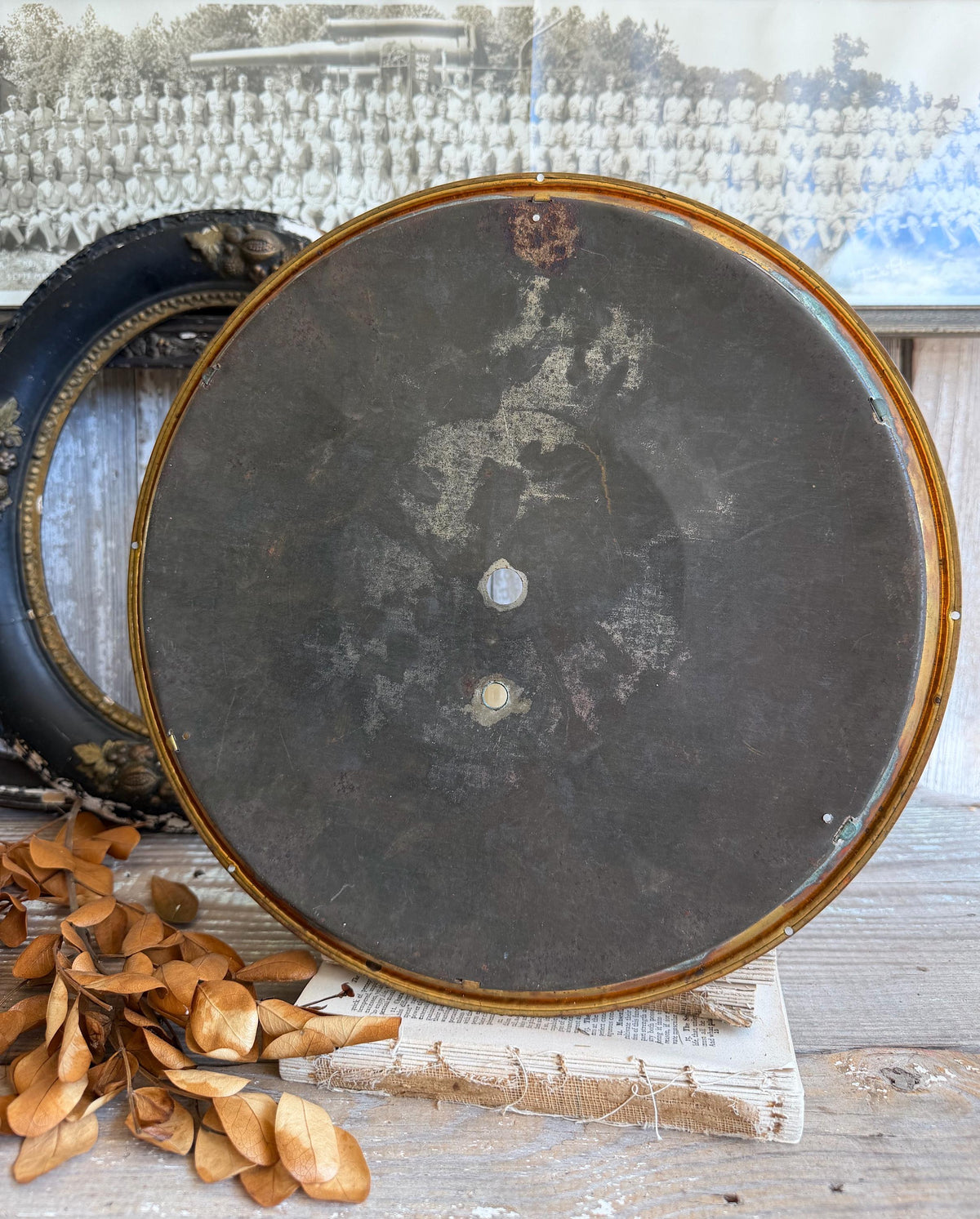 Antique Clock Face Dial Farmhouse Decor Industrial Salvage Gilbert Co