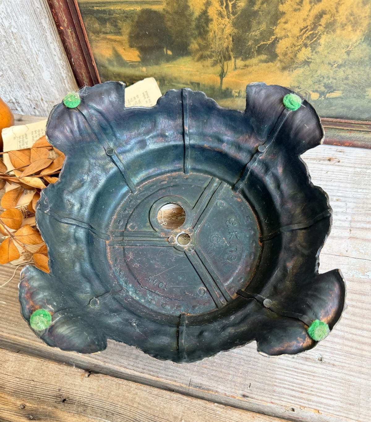 Antique Metal Brass BRASS Ornate Lamp Base Pedestal Light Part Architectural Industrial Salvage Farmhouse Decor