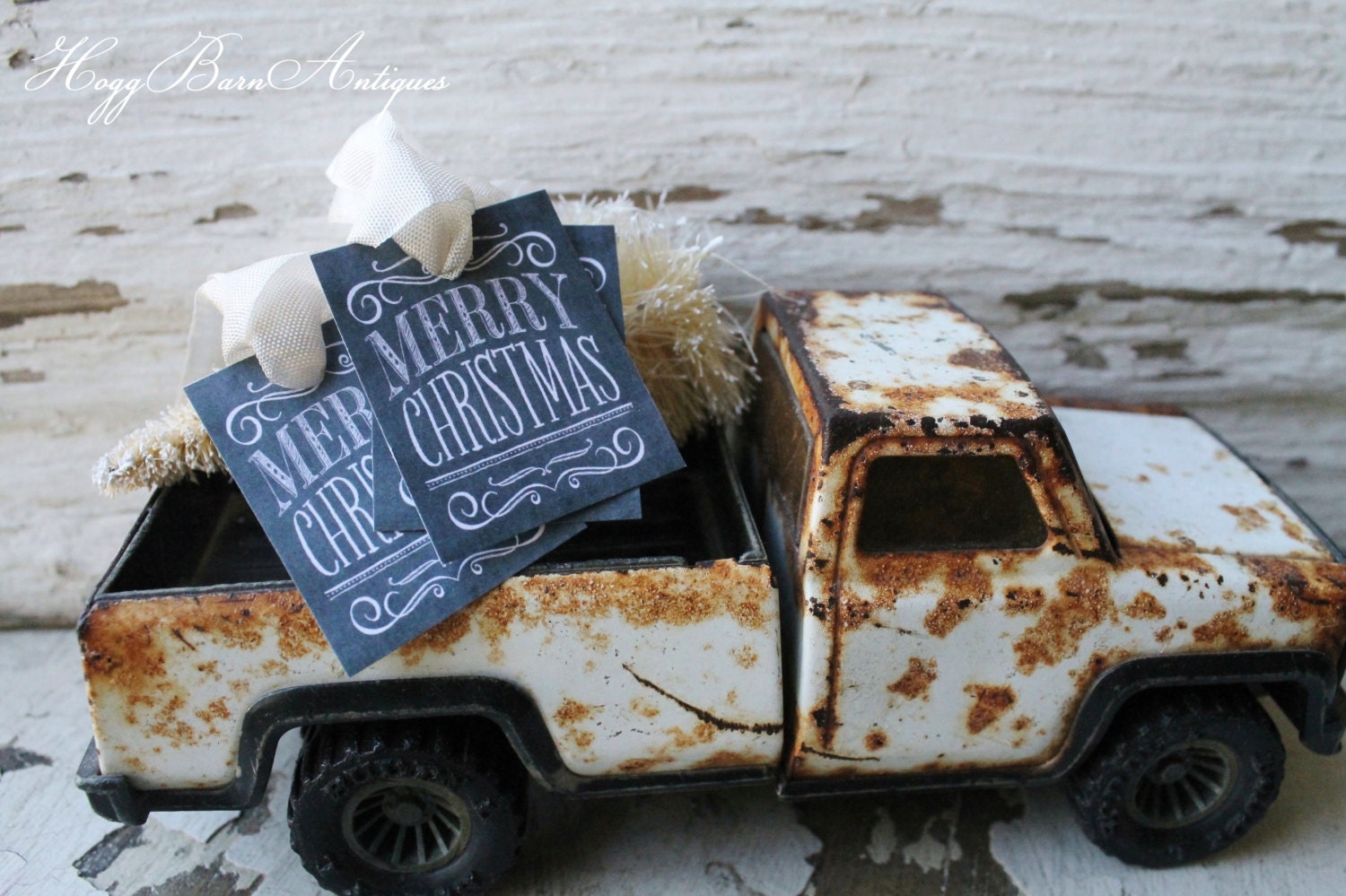 Christmas Gift Tags MERRY CHRISTMAS Chalkboard Farmhouse Decor Vintage French Country Shabby Chic Primitive Christmas