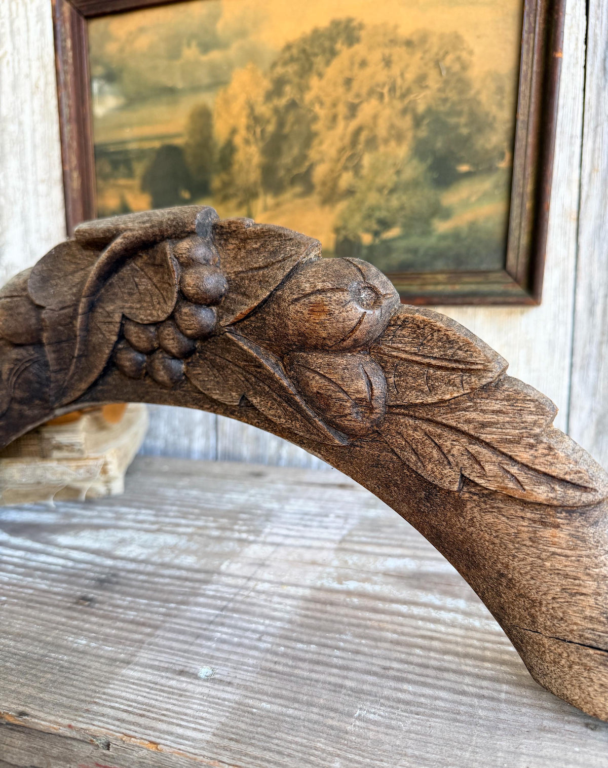 Eastlake Architectural Salvaged Wood Pediment Header Arch Antique Vintage Decor