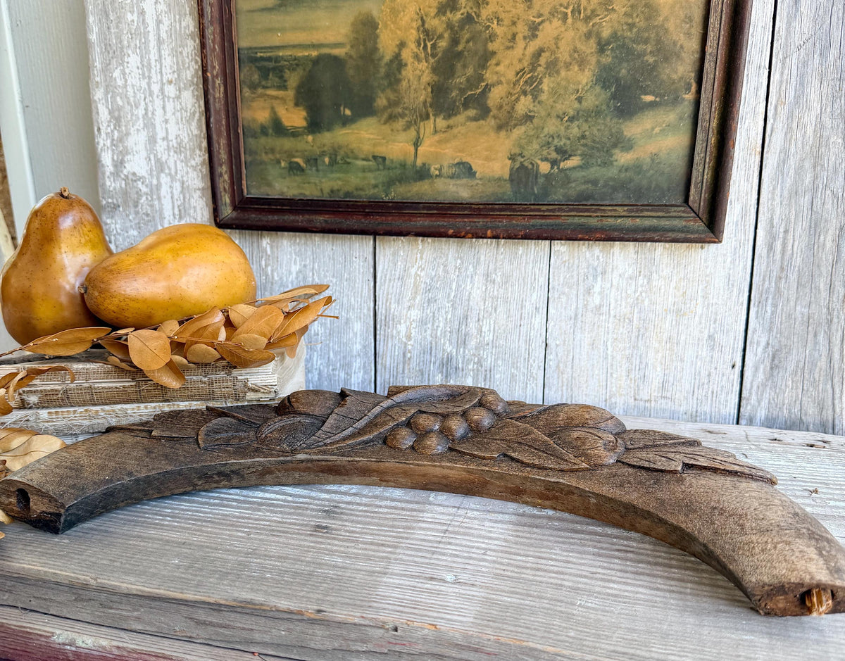 Eastlake Architectural Salvaged Wood Pediment Header Arch Antique Vintage Decor