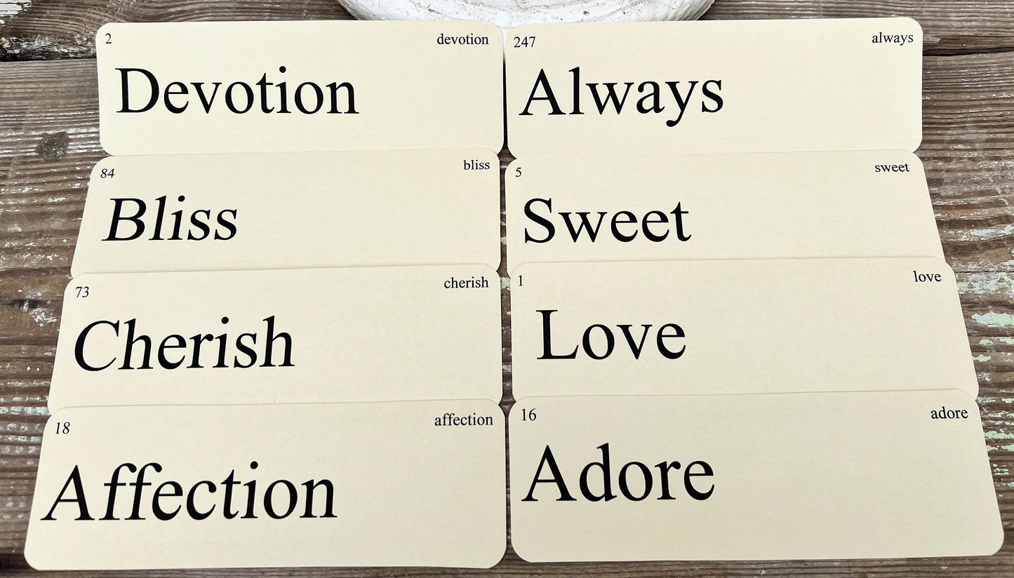 LOVE Flash Cards