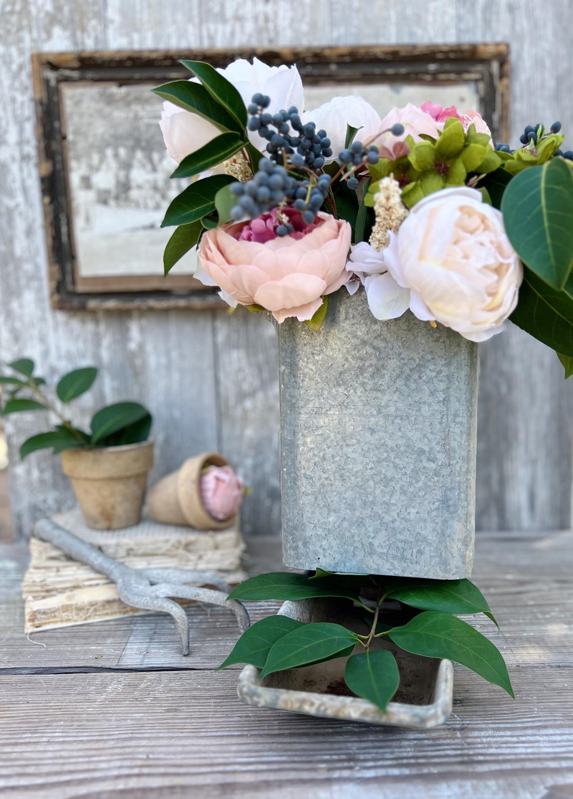 Vintage Galvanized Feeder Trough
