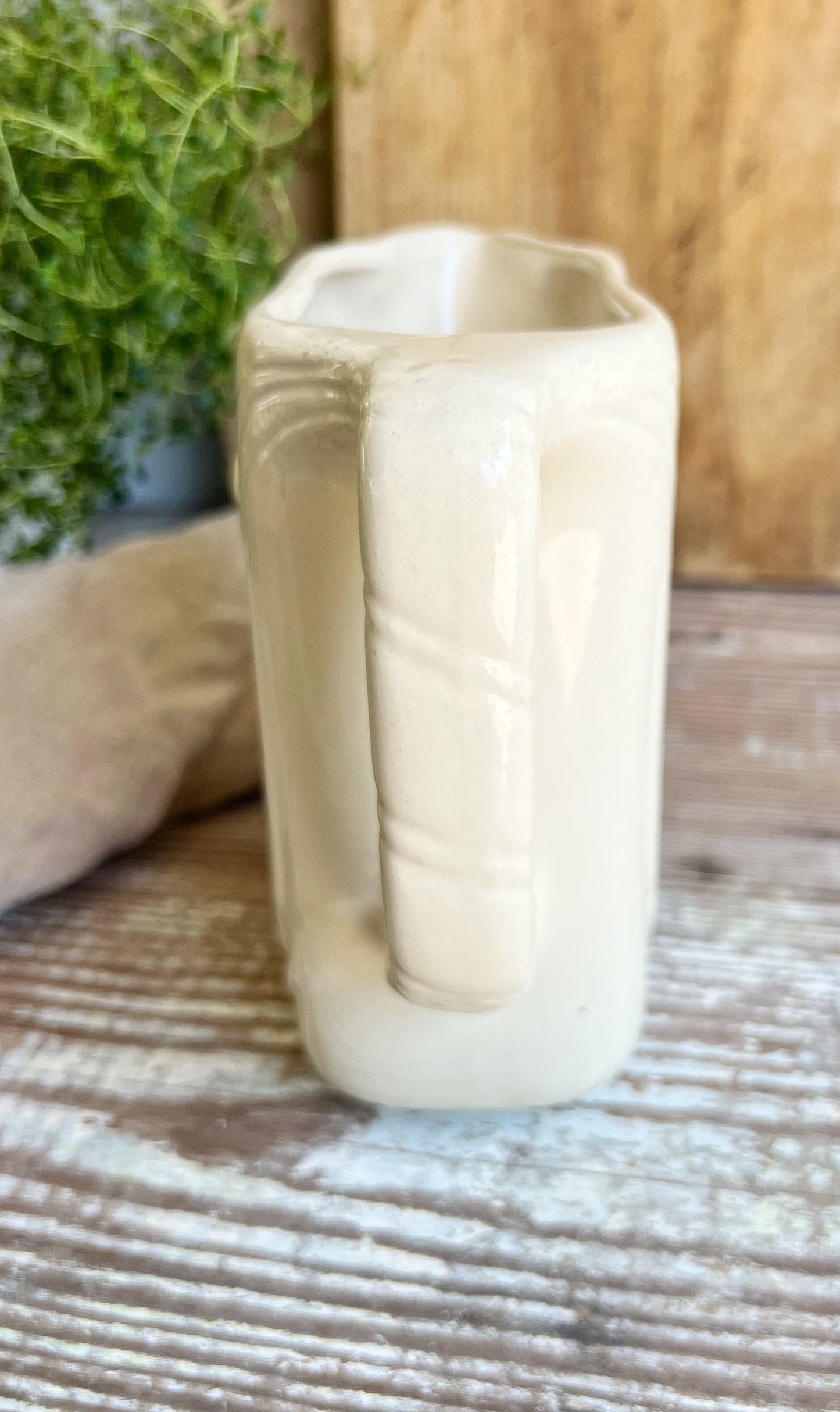 Vintage Strawberry Stoneware Pitcher